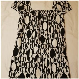 Maggy London Black and White Dress